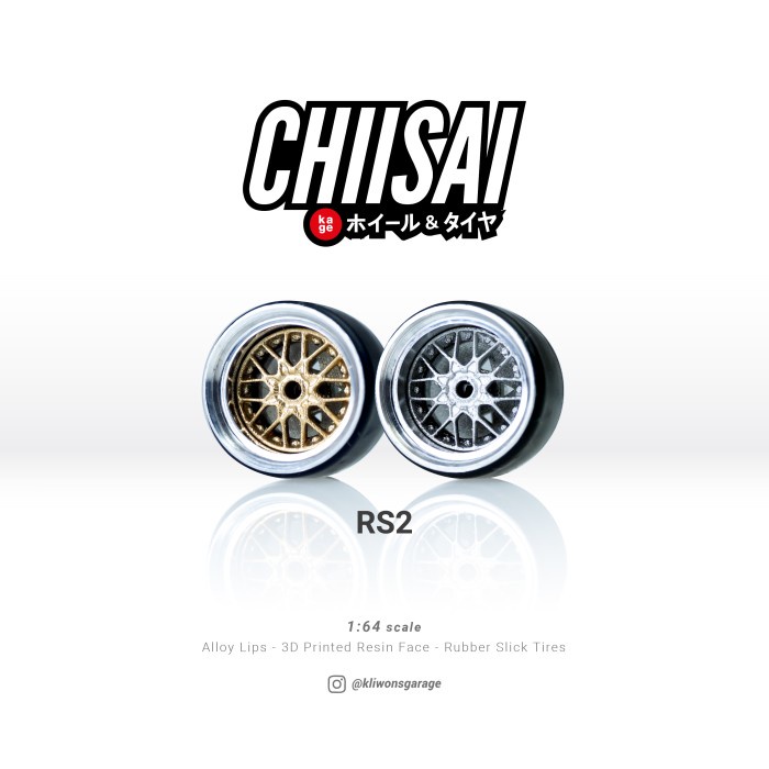 [DAN] Ban karet Hotwheels Chiisai by kliwonsgarage BBS RS2 2piece