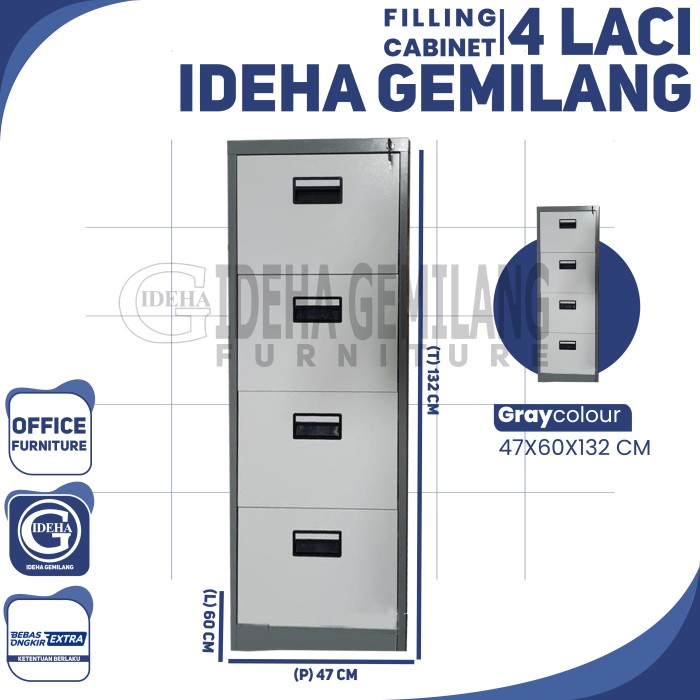 

Filling Cabinet 4 Laci Standar D4Ams