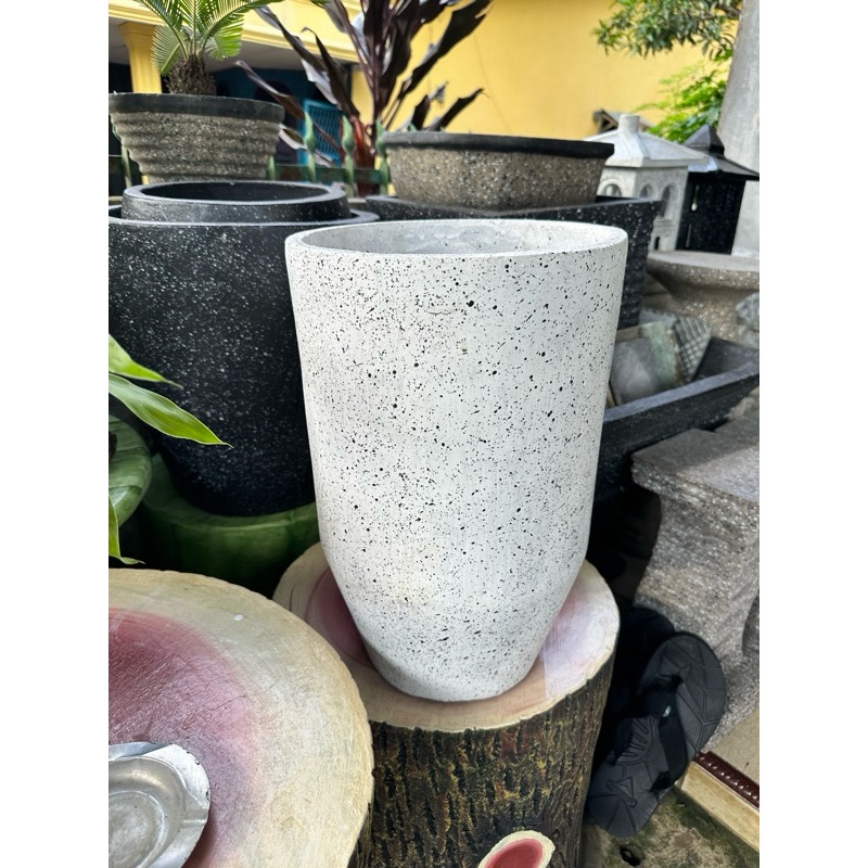 Disc Pot Bunga Motif Batu Alam Pot Bunga Batu Pot Bunga Unik Pot Bunga Pot Batu Harga Belum Termasuk
