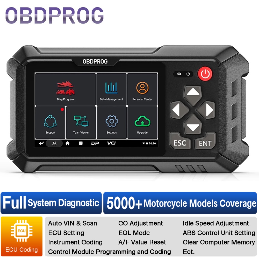SUTO MOTO 100 Motorcycle Diagnostic Tool All System Code Reader Engine Check Moto Scan ECU CO A/F Ad