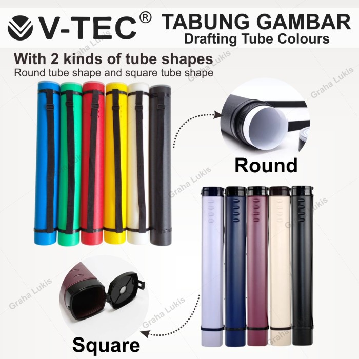 

Sale Tabung Gambar / Drafting Tube Warna-Warni 8.5 Cm