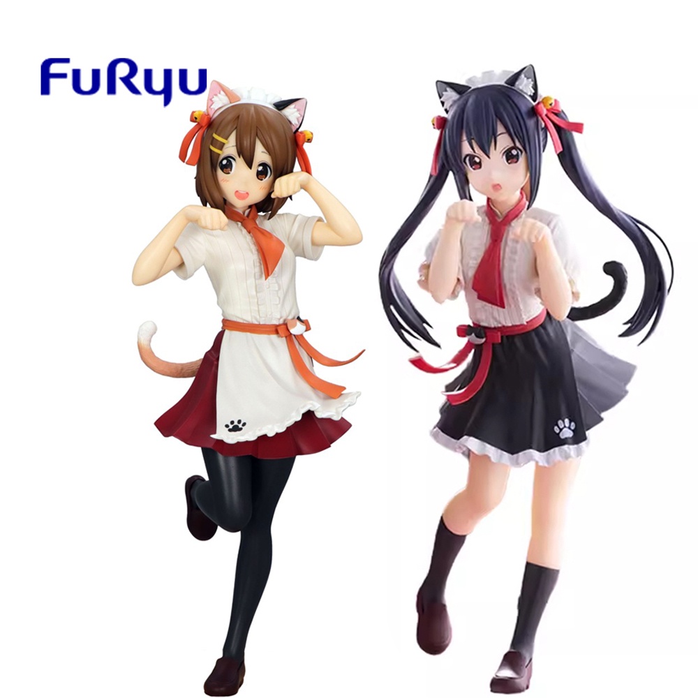 KYOMA Original FuRyu Trio-Try-iT K-ON: Hirasawa Yui Nakano Azusa Kawaii Anime Action Figure PVC Mode