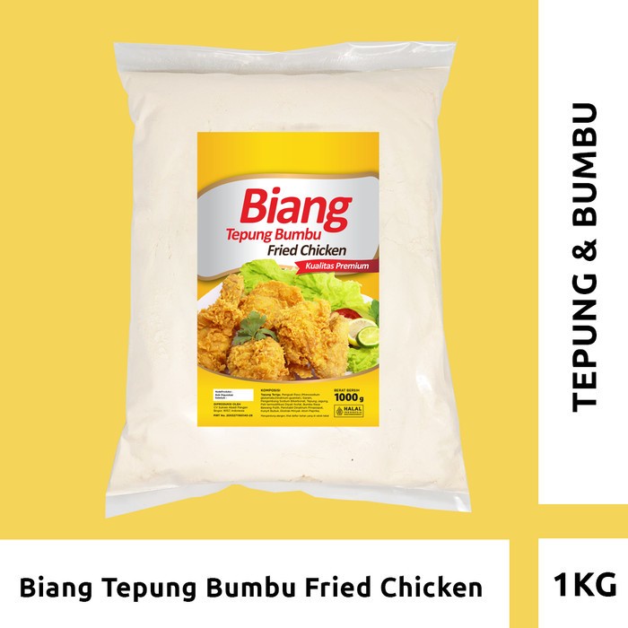 

Biang Tepung Bumbu Fried Chicken Premium Berat 1 Kg Merk Selerafood