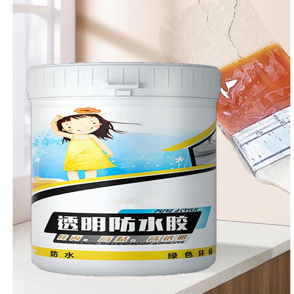 

YBL Paint Lem Anti Bocor Rembes Waterproof Coating 500g with Brush - BV-03