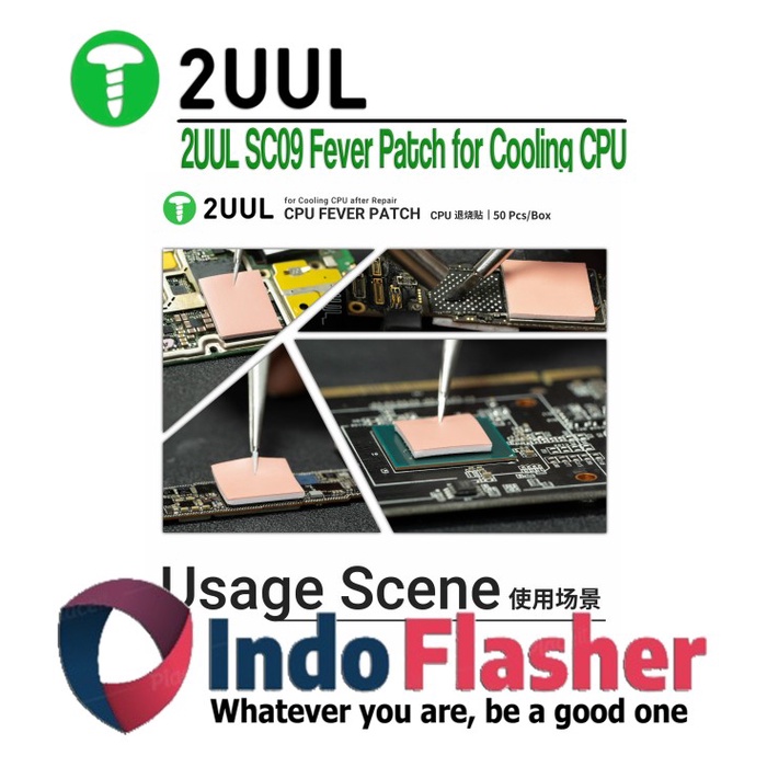 2UUL SC09 CPU FEVER PATCH FOR COOLING CPU AFTER REPAIR PENDINGIN CPU