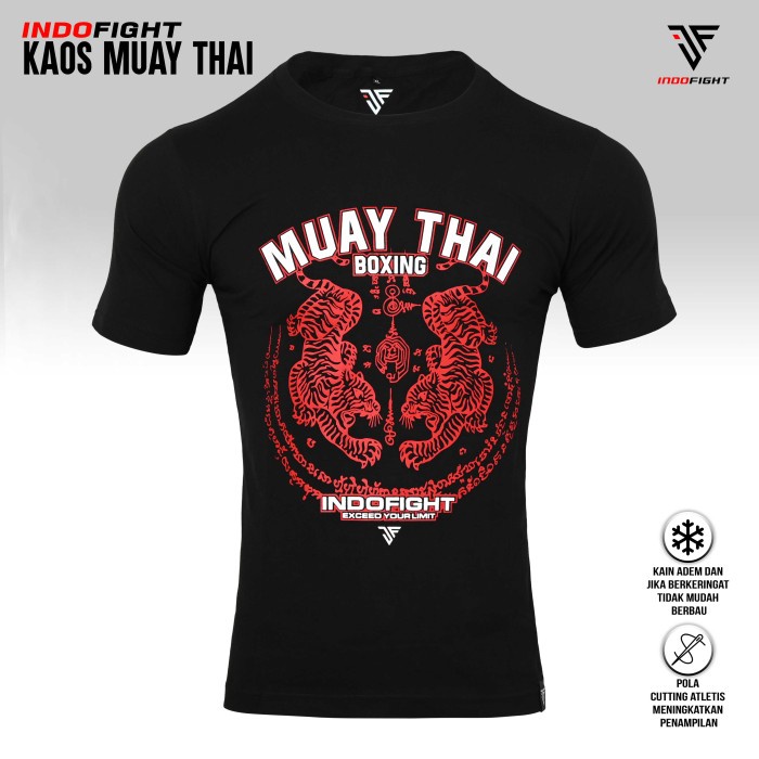 Kaos Muaythai, Baju Muaythai Pria, Muay Thai T Shirt, Kaos Muay Thai