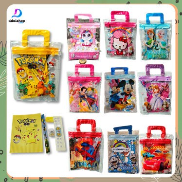 

tas bingkisan ulang tahun anak tas souvenir set alat tulis goodie bag