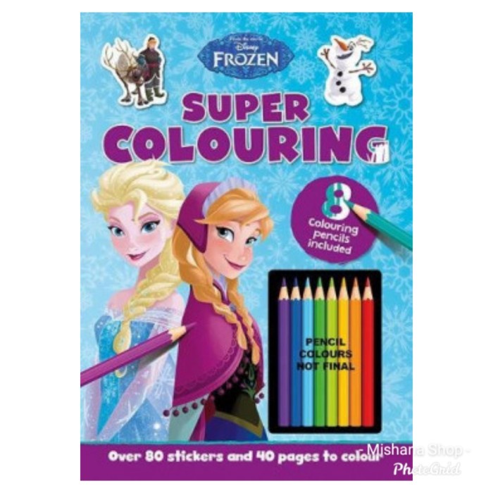 

Buku Mewarnai Disney Frozen Super Coloring Activity Book