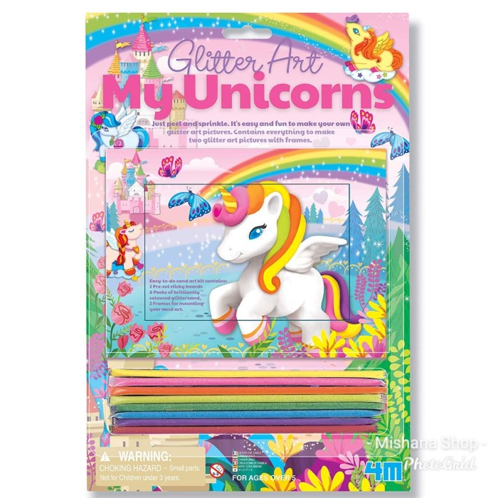 

4M Glitter Sand Art My Unicorn Mainan Kreatif Lukis Pasir Glitter