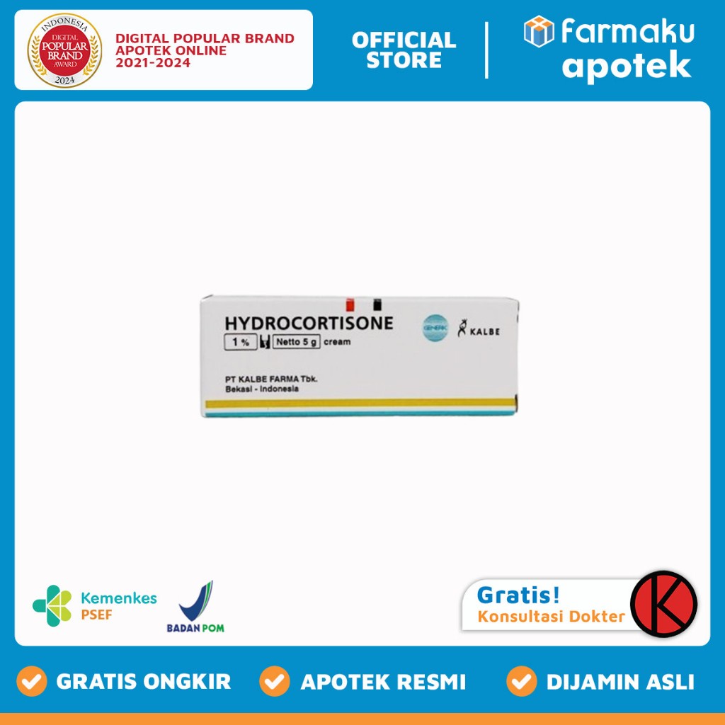 Hydrocortison 1% Cream 5 gr Kalbe - HBK