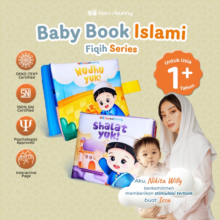 

KODE A Foxandbunny - Baby Book Islami Fiqih Series Usia 1+ Tahun Buku Edukasi Islami Bayi Anak Wudhu