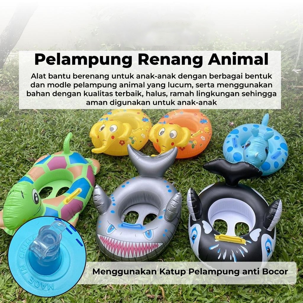 Discount Gratis Ongkir - 5923 Pelampung Renang Anak Karakter Lucu / Pelampung Duduk Anak Karakter