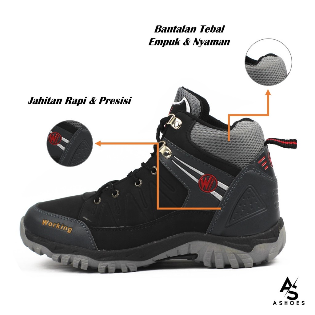 Gratis Ongkir Sepatu Gunung Pria Wanita Original 100% Waterproof Sepatu Hiking Tracking Outdoor