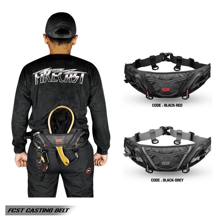 Promo Firecast Casting Belt Tas Pancing Sabuk Mancing Pinggang Waist Cast Bag Packing Aman