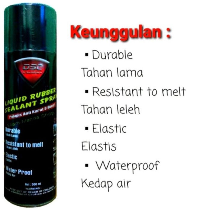 Flashshow Rubber Sealant Spray Ajaib Waterproof Liquid Rubber Sealant Spray 500 ml - Pelapis Anti