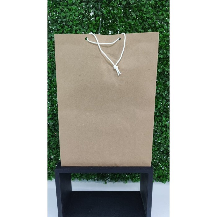 

Flashshow Paper Bag Coklat Polos Sedang - 25 x 9 x 35