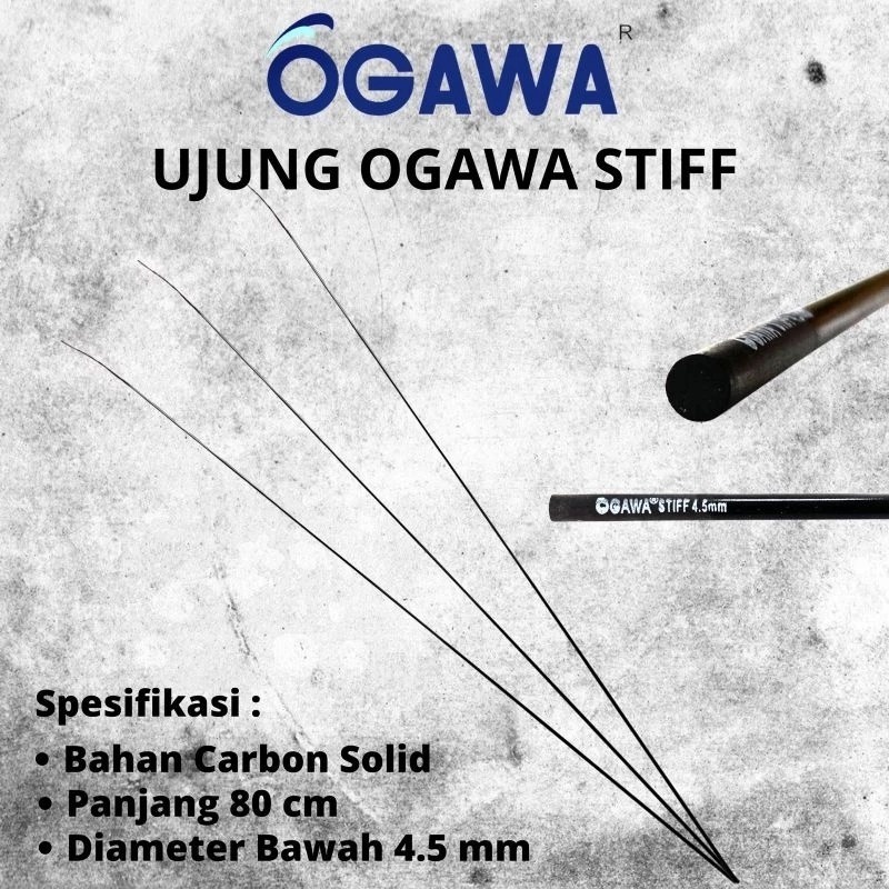 ujung carbon ogawa stiff panjang 80cm  ogawa stif ogawa stive (ct06)