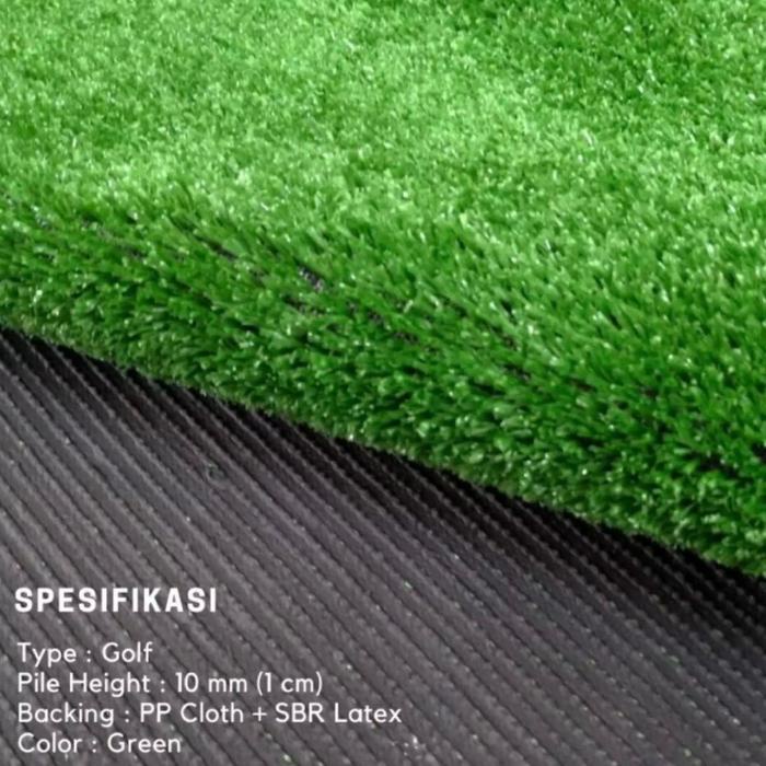 Rumput Sintetis Swiss 1Cm Ukuran 1M X 25Cm /Rumput Sintetis Meteran Murah /Rumput Sintetis Aquarium