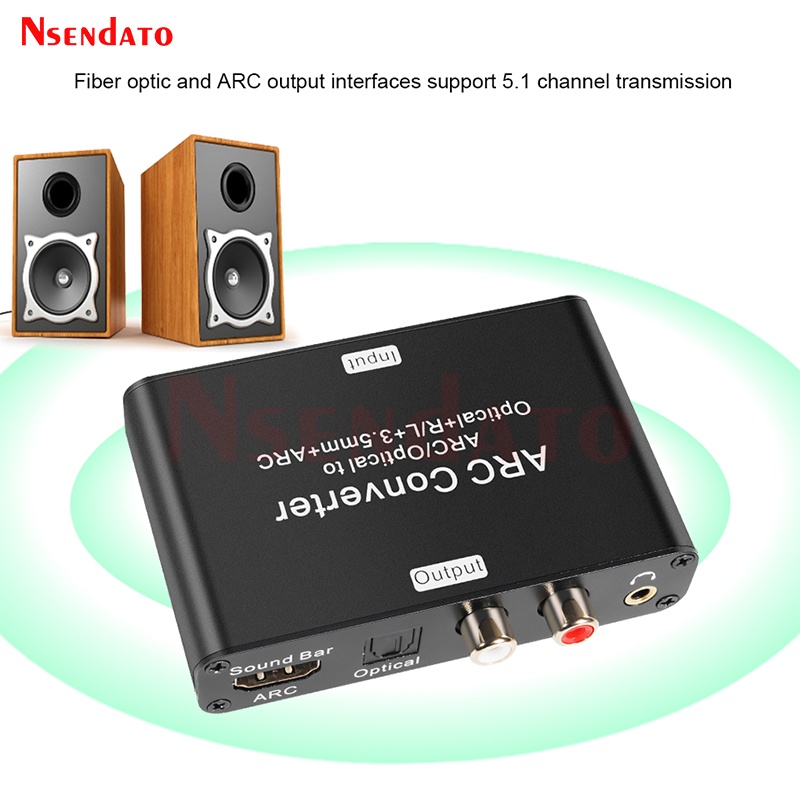 MCC HDMI ARC Audio Extractor CEC Return Channel 192khz DAC Converter HDMI To optical Coaxial RCA 3.5