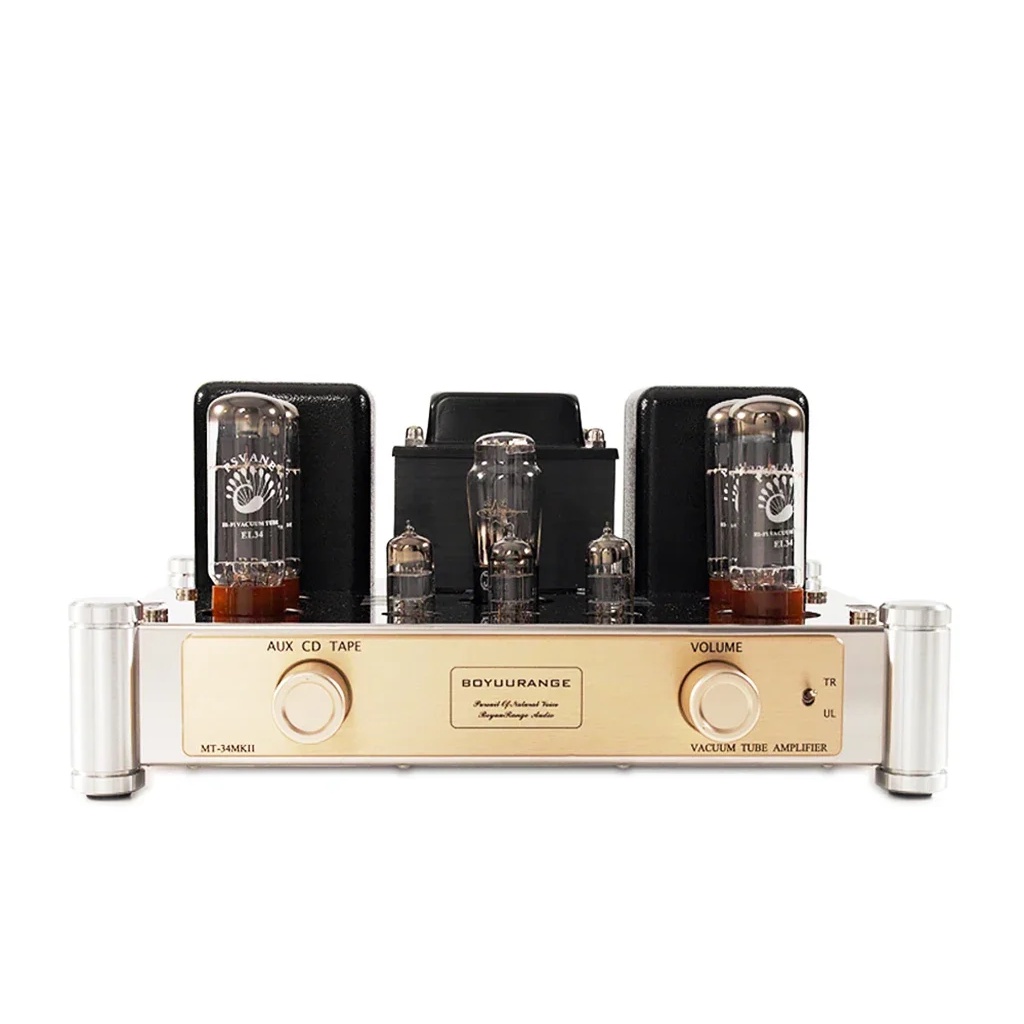 DIYQU Reisong Boyuu MT-34 EL34 Push-Pull Tube Amplifier HIFI EXQUIS 6CA7 Lamp Amp MT34 Bluetooth Amp