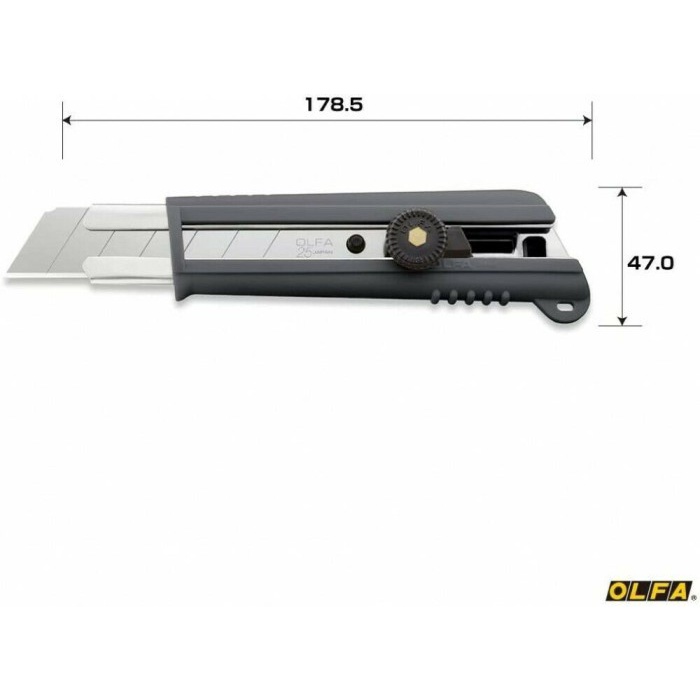 

Pisau Cutter 25 mm 151BG OLFA Non-slip Elastomer Grip Knife
