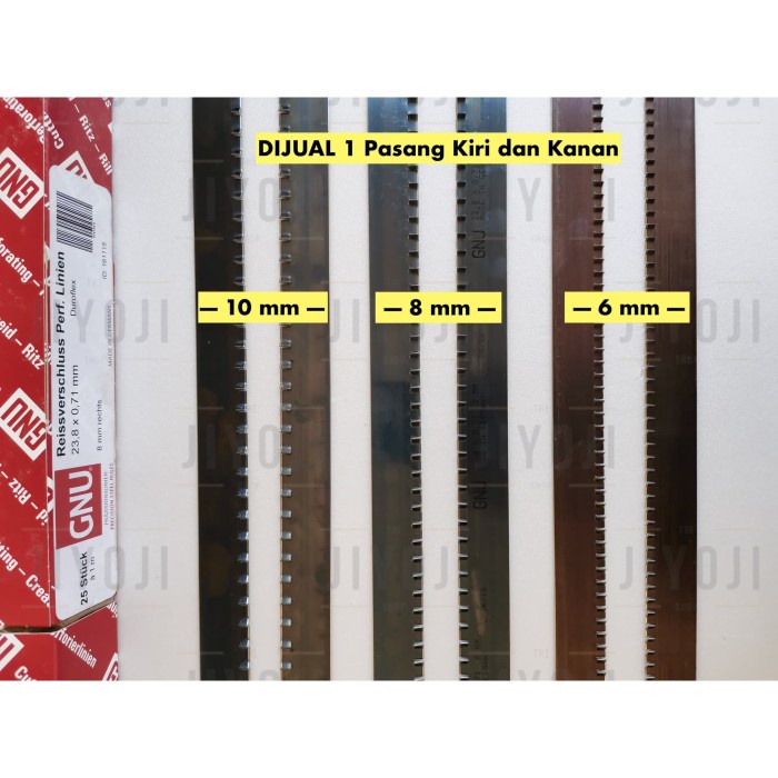 

Pisau Pond GNU ZIPPER RULES ex. GERMANY (1 Set = 2 Batang Kiri Kanan)