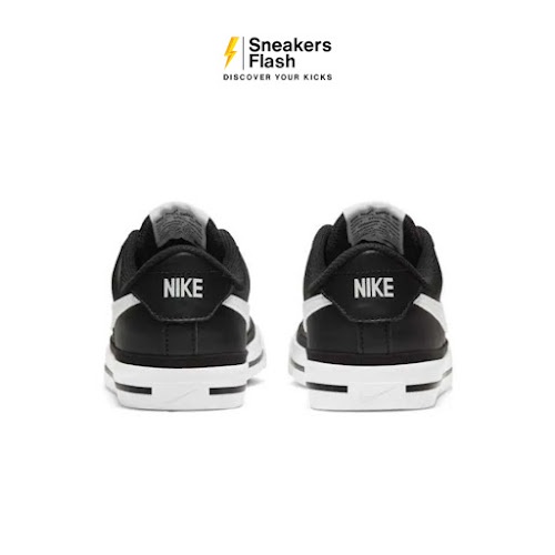 NIKE Court Legacy Black White Sepatu Sneakers Pria - DH3162001 - Size 45