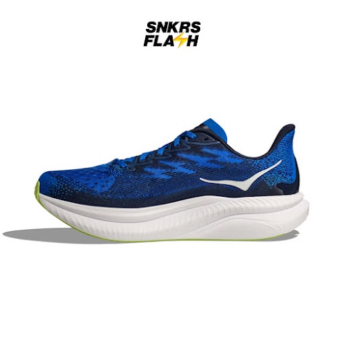 HOKA ONE ONE Mach 6 Wide Elecobalt Varsity Navy Sepatu Sneakers Pria - 1147833ECC - Size 46.7