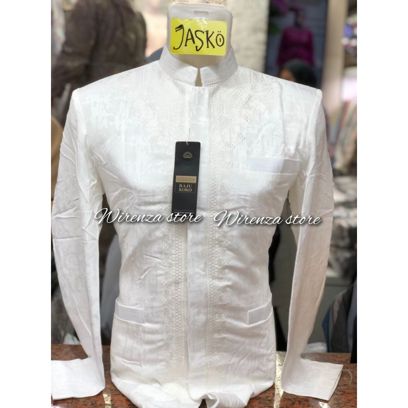 KODE G JASKO // JAS KOKO PUTIH LENGAN PANJANG HASGRADINI