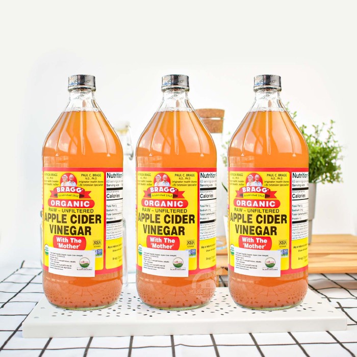 

Bragg Apple Cider Vinegar 946 ml Pack Of 3 Cuka Apel cukaapel halal