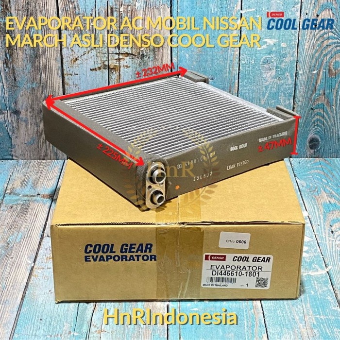 Evaporator Cooling Ac Mobil Nissan March Original Asli Denso Cool Gear