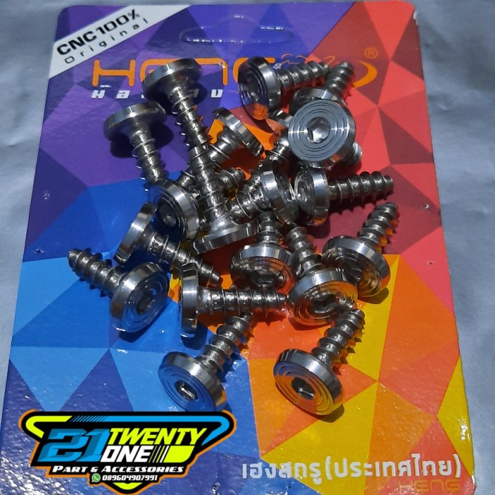 TERLARIS probolt baut body stainless yamaha suzuki spiral slash Heng thailand