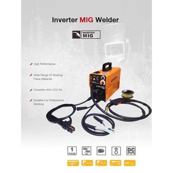 BFOOT Mesin Las MINI CO2 MIG MAG MMA 140 TANPA GAS 3 IN 1 GASLESS - Bev