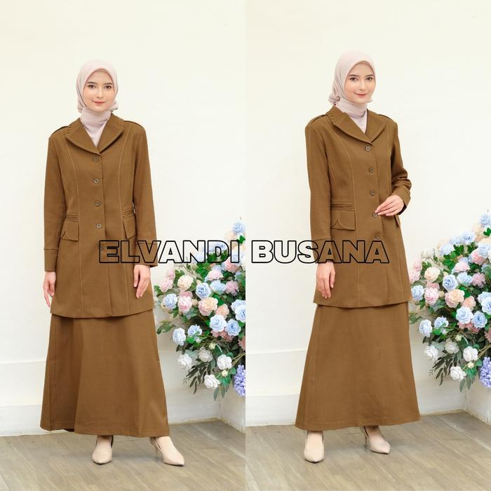 Setelan jas wanita / Seragam kerja blazer wanita / Seragam guru / Setelan baju guru wanita - 6611