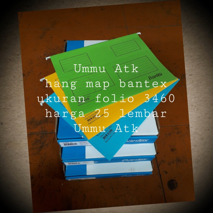 

Suspension file bantex hang map size folio isi 25 lembar