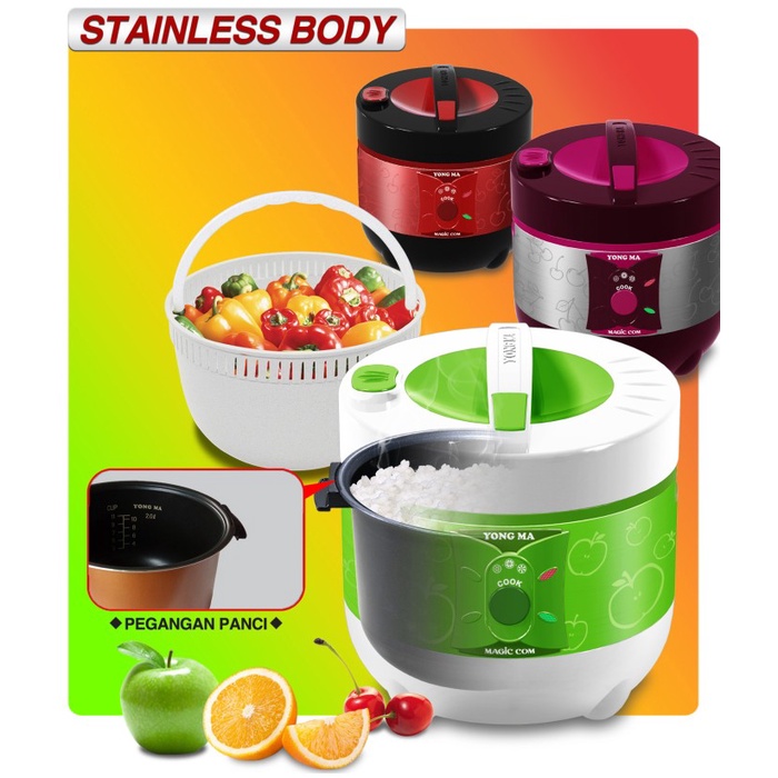 YONGMA SMC-5031 COM 3IN1 RICE COOKER 1.8 LITER SMC 5031