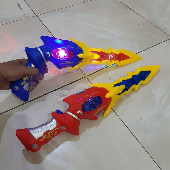 Mainan Pedang Jadi Pistol Ultraman Pedangan Tembak Tembakan Anak