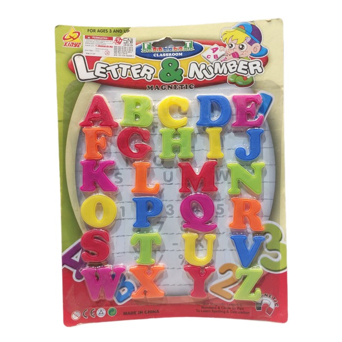 Mainan huruf Abjad magnet Mainan Edukasi