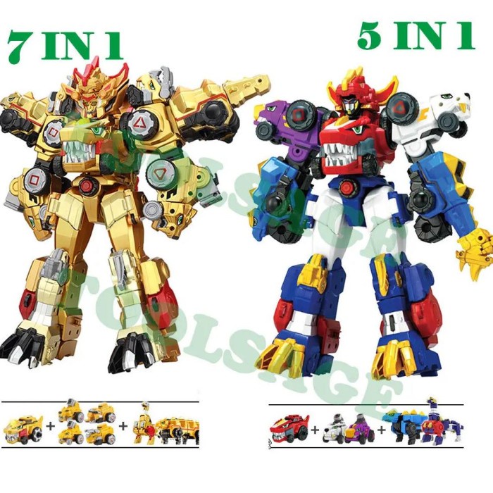 Dino Core Ultra D-Buster Tyranno Dinosaur Transform Robot Combiner 5in1 / 7in 1 Action Figure No Box