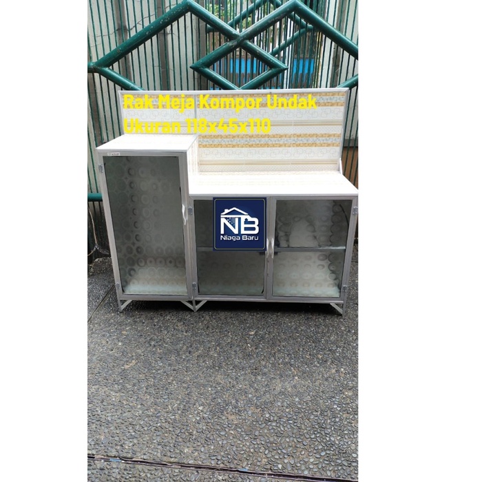 Rak Meja Kompor Undak 3 Pintu Bawah Keramik Khusus Bogor