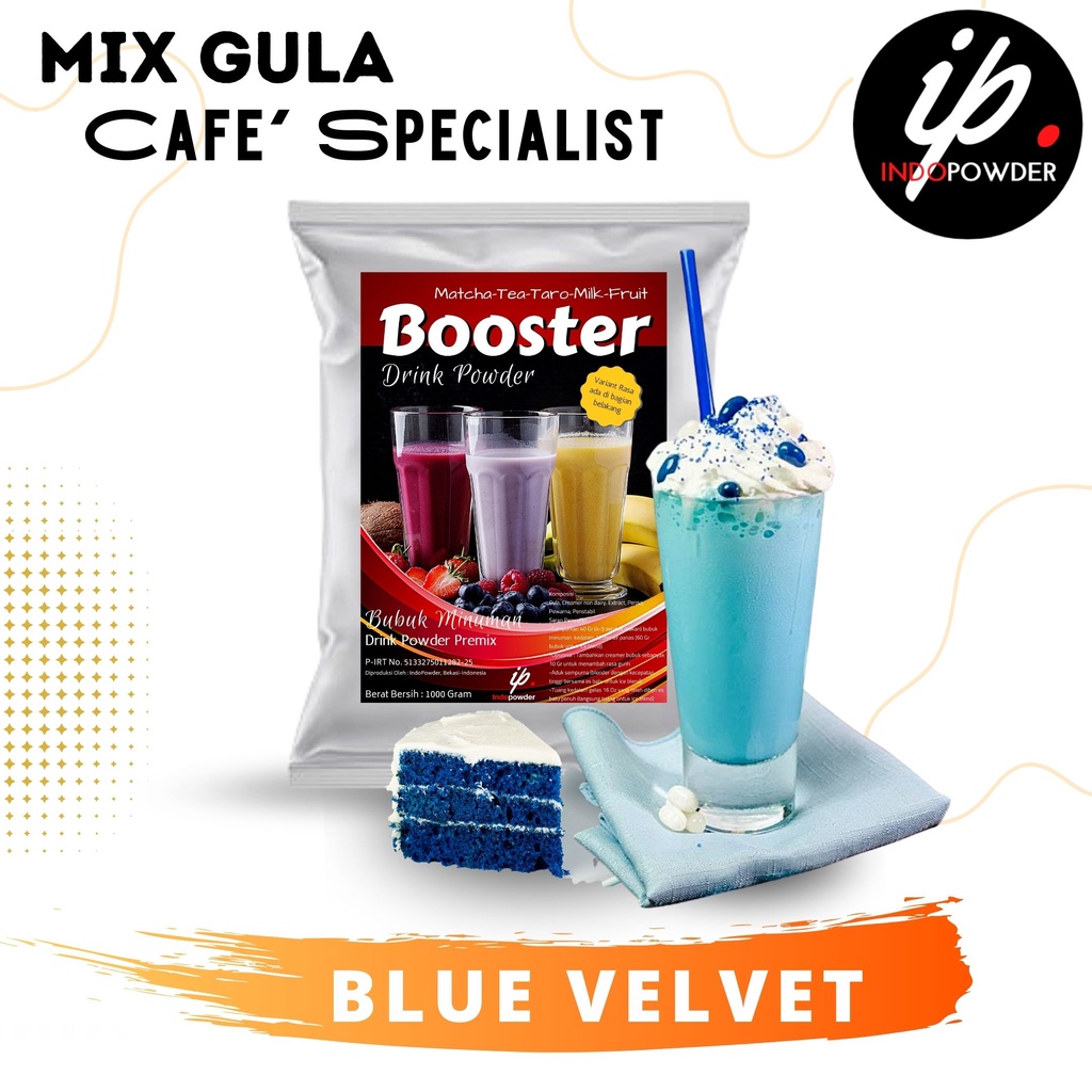 

IP Bogor - Bubuk Minuman Rasa BLUE VELVET 1Kg Untuk Cafe, Waralaba dan Resto