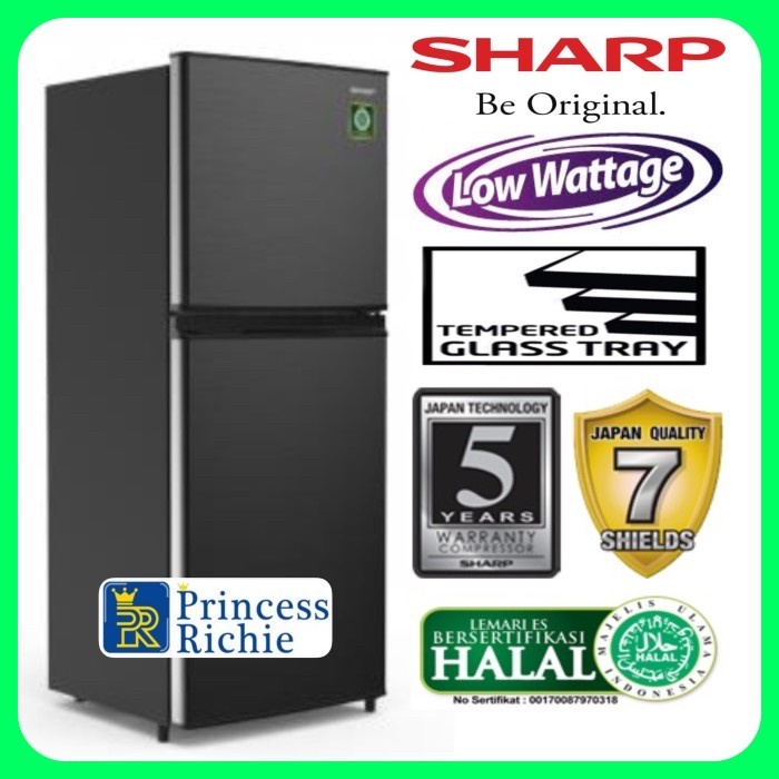 Kulkas Sharp 2 Pintu Low Watt Sj 236 Mn Hs