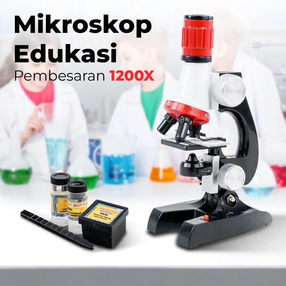 

Mikroskop Edukasi Pembesaran 1200 Kali Magnification - 1412X