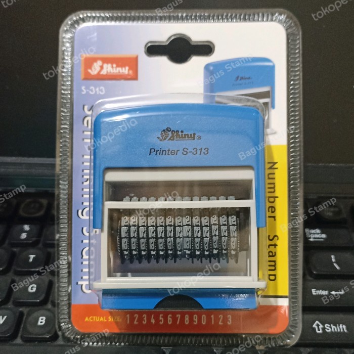 

Stempel Angka Shiny S-313 S 313 ( Stempel 13 Digit / Angka 3 mm )