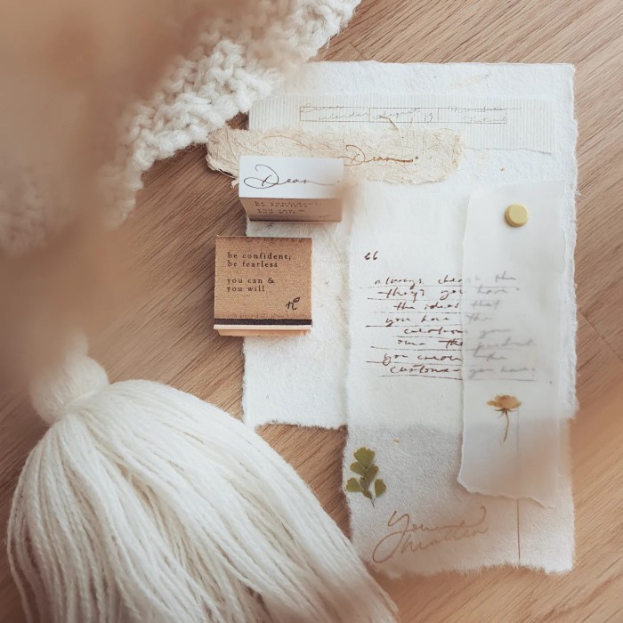 

Nove " Dear " Series Rubber Stamp