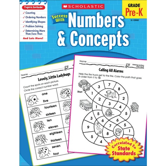 

PROMO! Success with Numbers and Concepts by schoastic pre k)