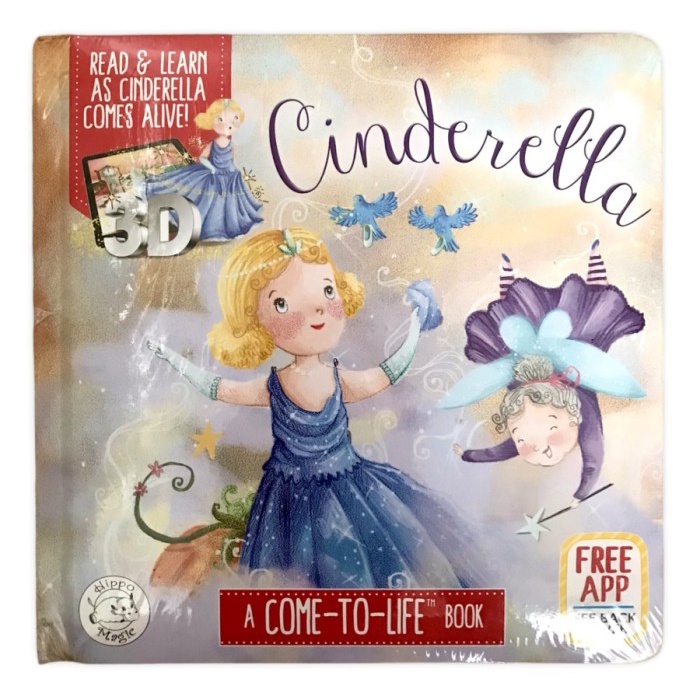 

TERBARU! CINDERELLA 3D A Come To Life Book Little Hippo