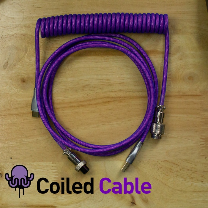 Type C Coiled Cable Aviator for Mechanical Keyboard