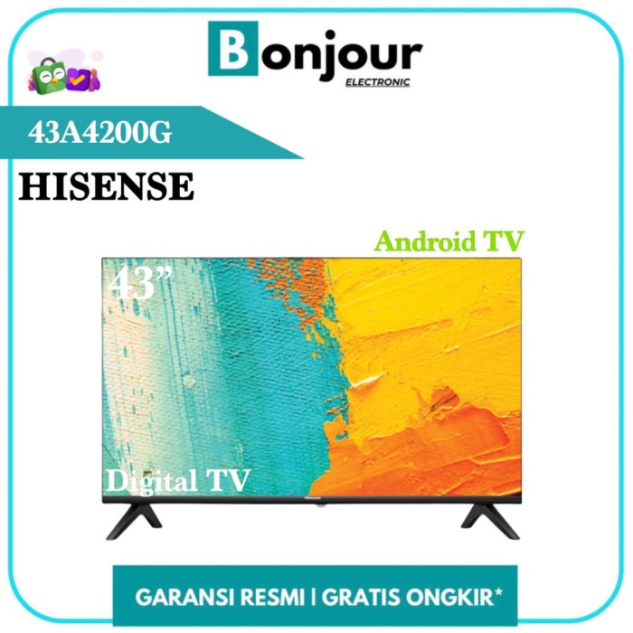 Tv 43 Inch Smart Tv Android 43A4200G 43 Tv