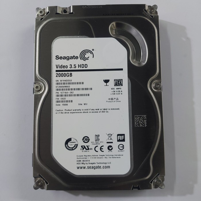 Hard Disk 2Tb WD Purple 3.5 Sata - Hdd Cctv Surveillance Video Recording 2TB Second Original -